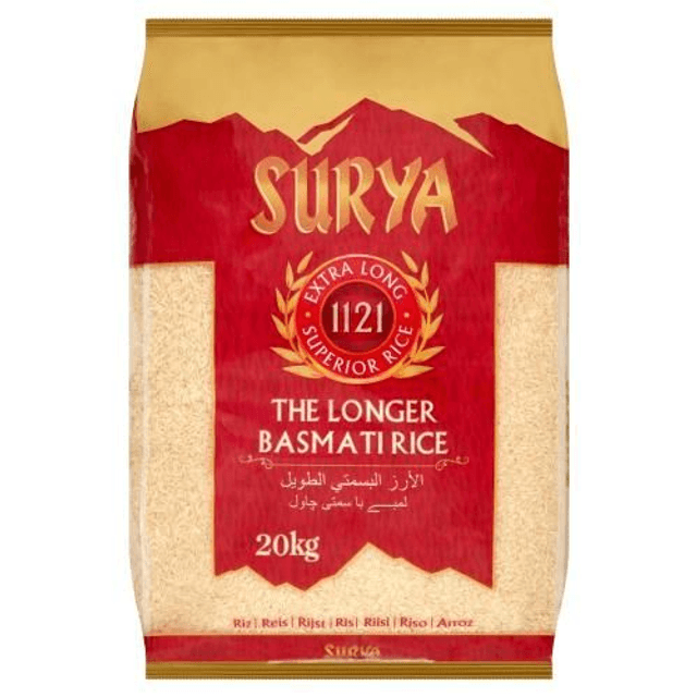 Surya 1121 Extra Long Basmati Rice 20kg