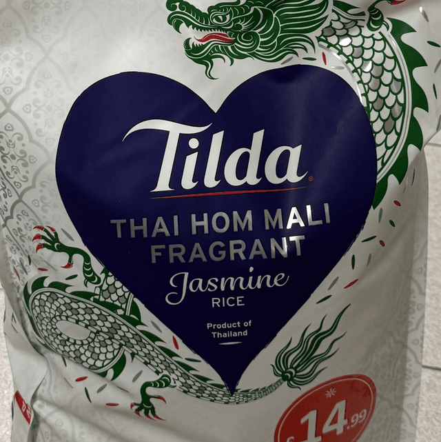 Tilda fragrant jasmine rice
