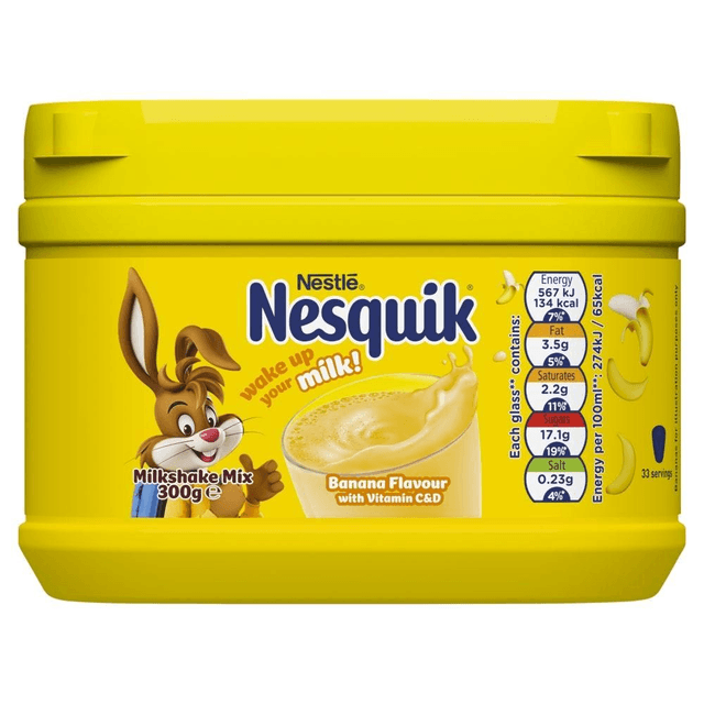 Nestle Nesquik Banana Flavour Milkshake Powder 300g